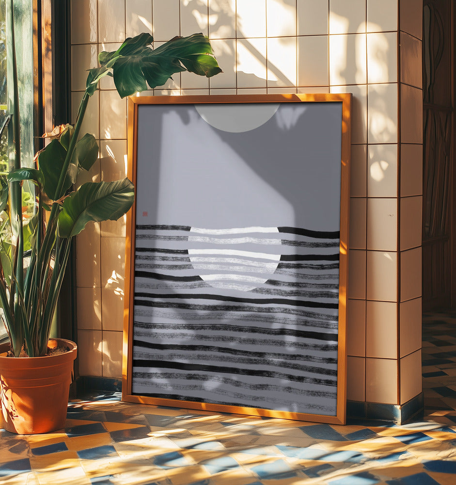 Versteckter Mond Nr. 2 | Reflexion | Poster