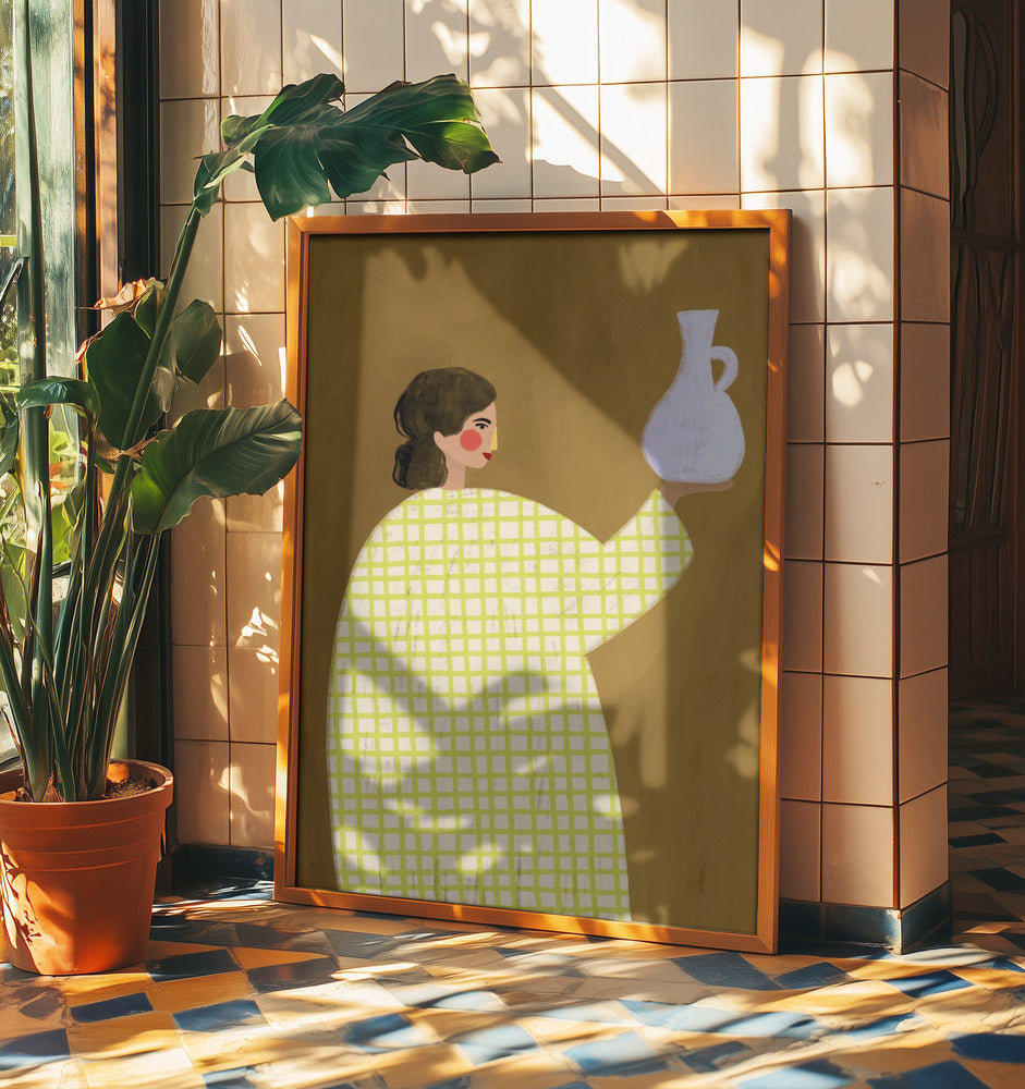 Die Frau mit der Vase | Poster