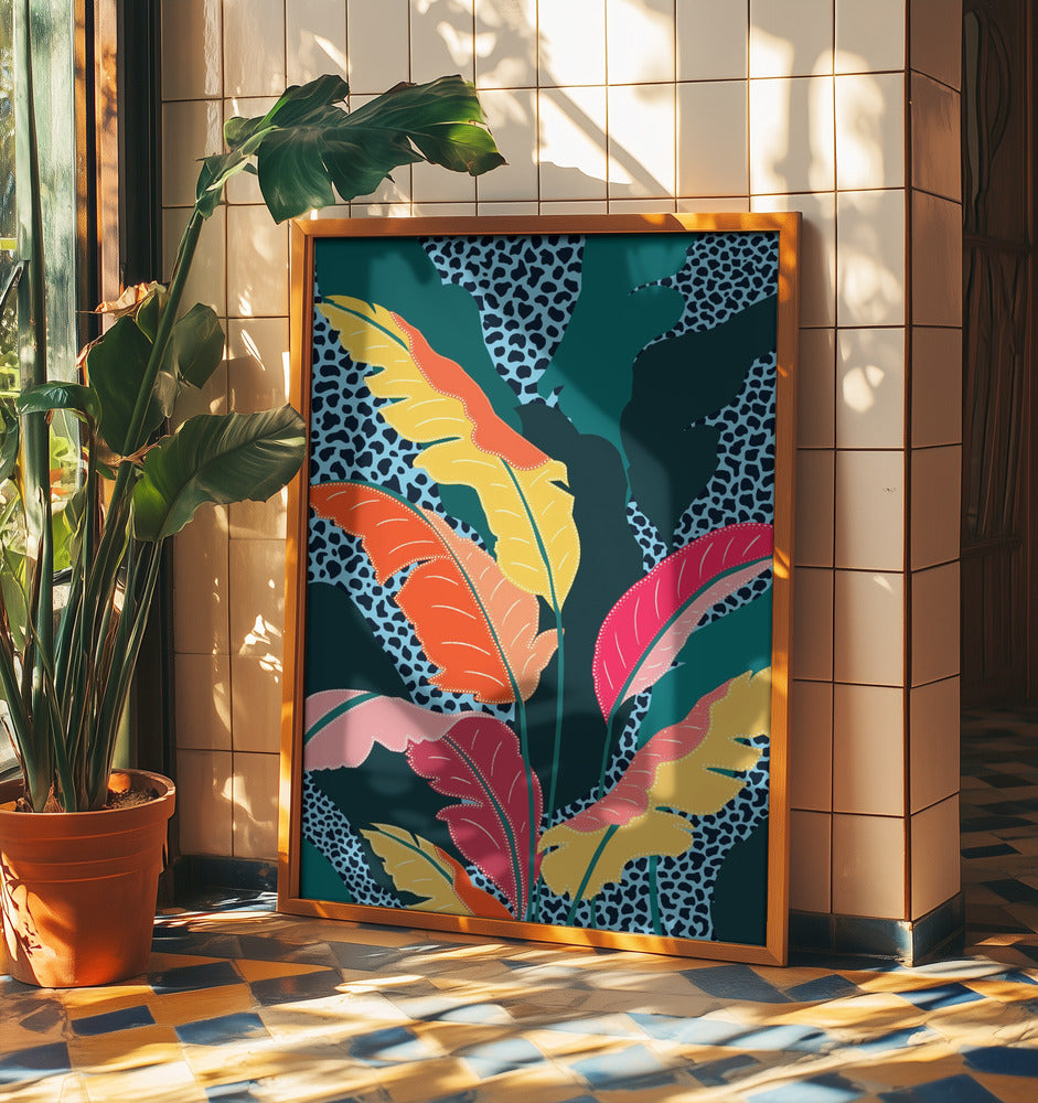 Teal & Tangerine | Poster