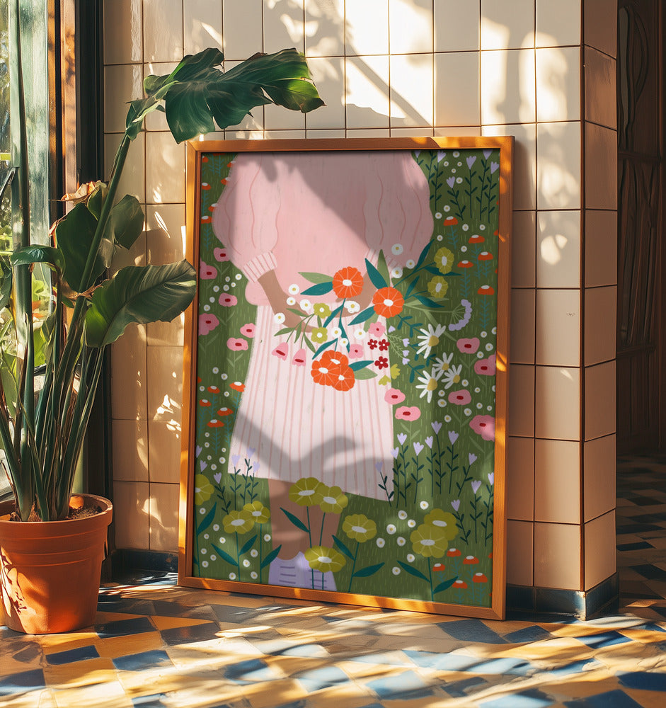 Blüten in der Hand | Poster