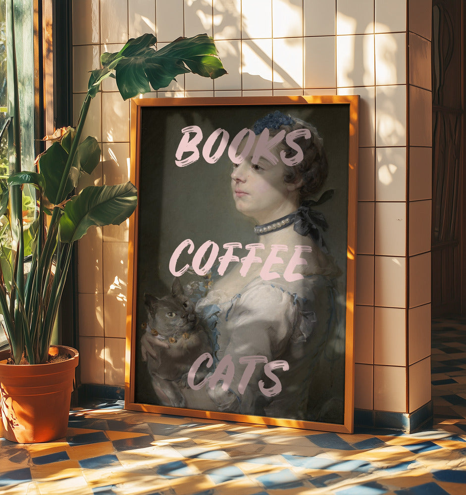 Bookscoffeecats Ratioiso | Poster