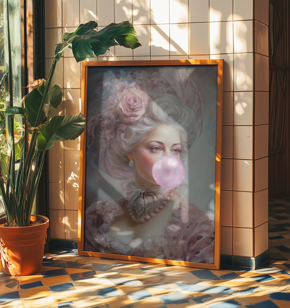 Pastel Marie Antoinette Bubble-Gum | Poster