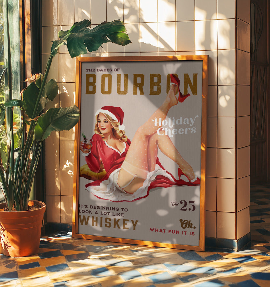 Babes of Bourbon Vol 25 Holiday Cheer Christmas Pinup | Poster