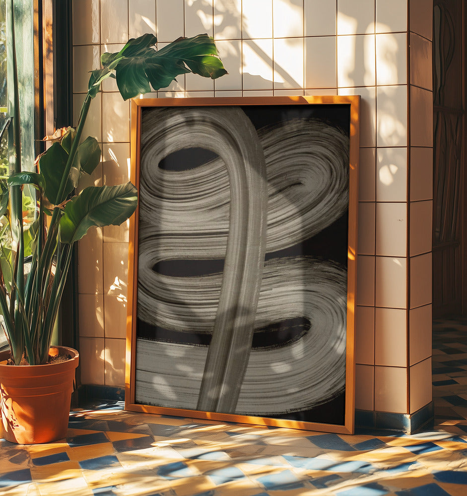 Beige Striche Nr. 4 | Poster