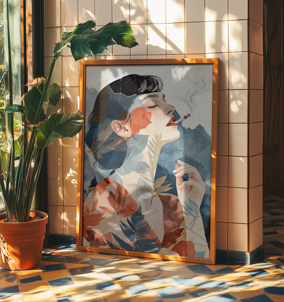 Rauchende Frau Kunst | Poster