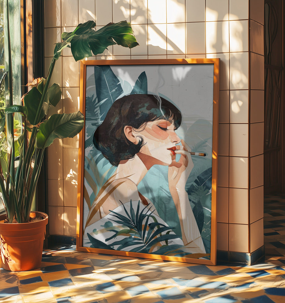Rauchende Frau | Poster