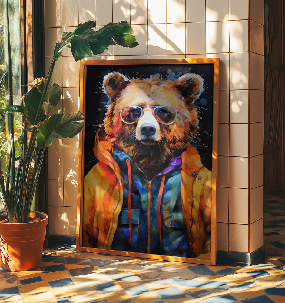 Bär Aquarell Tierkunst | Poster