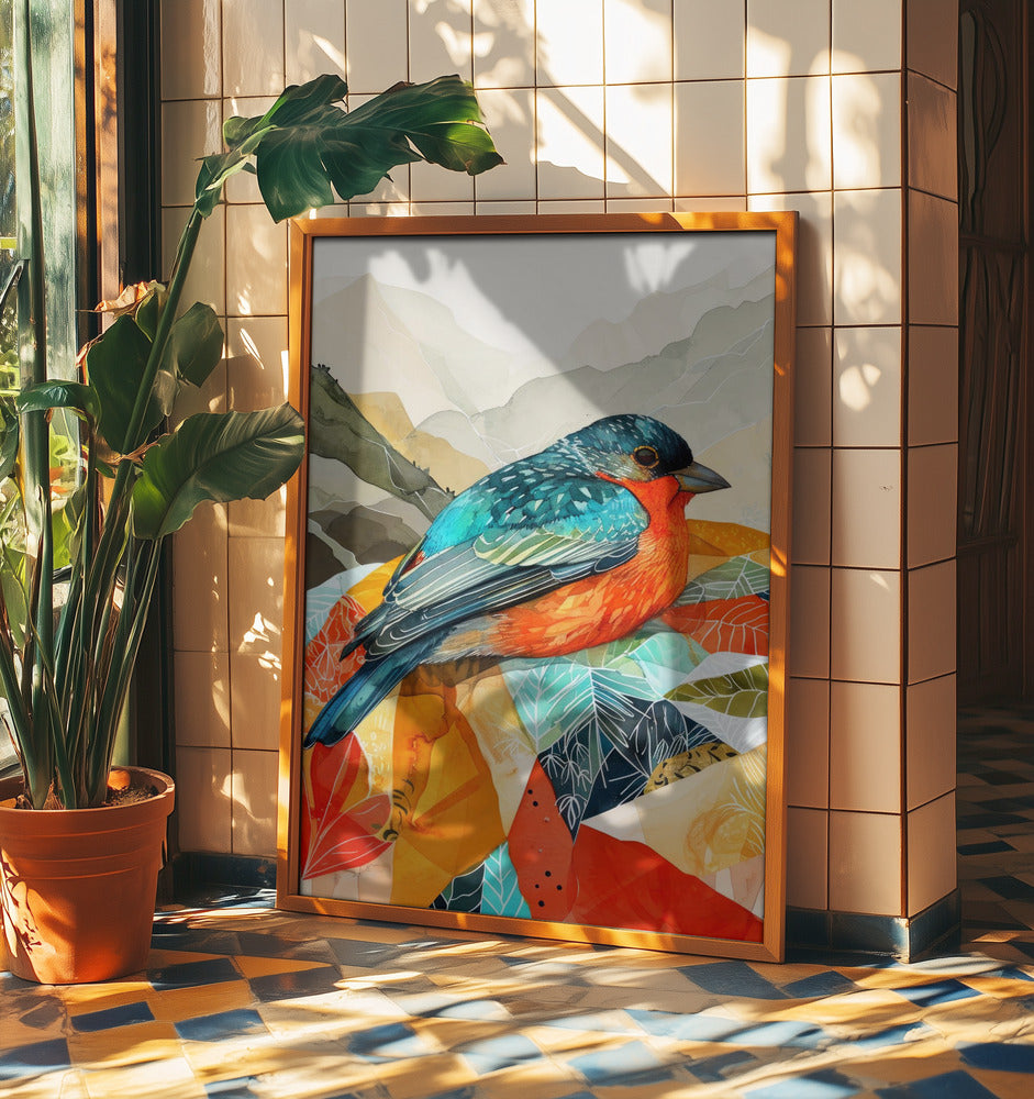 Vogel Aquarell Tier Kunst | Poster