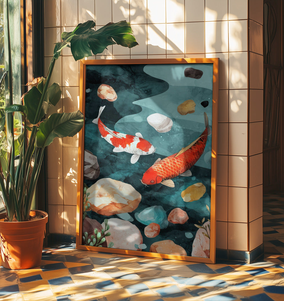 Fisch Aquarell Tier Kunst | Poster