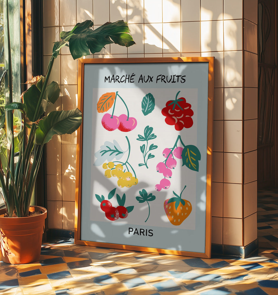 Obstmarkt Paris | Poster