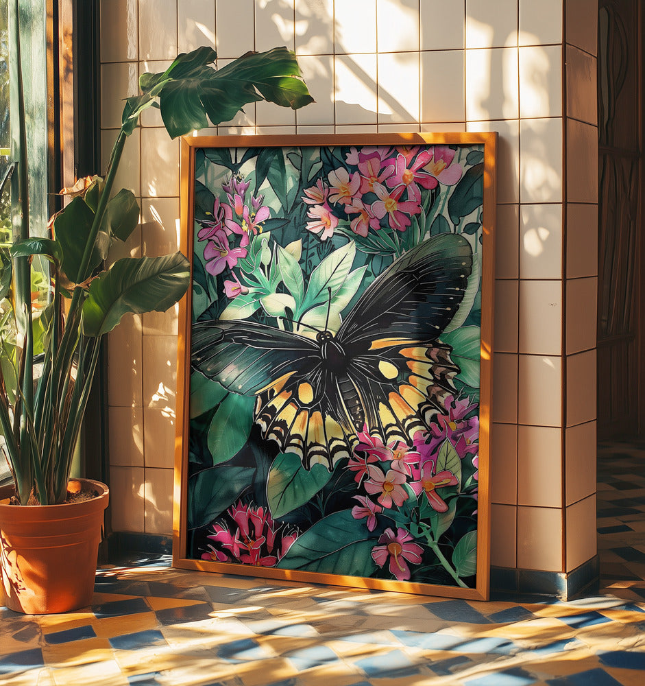 Schmetterling Aquarell Tierkunst 2 | Poster
