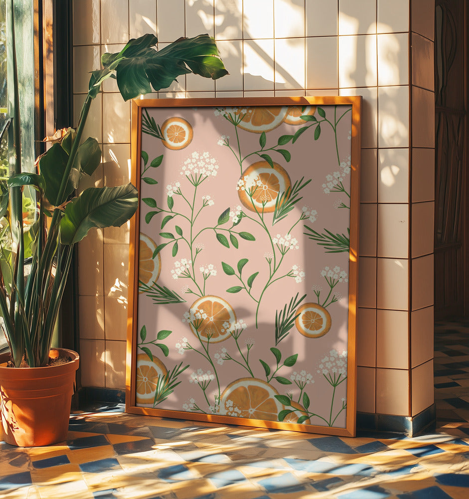 Holunderblüten und Orangen | Poster