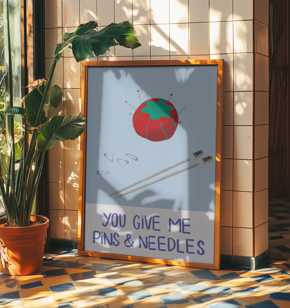 pistelyä ja neulasten näppyjä Julisteet - Taidevedokset