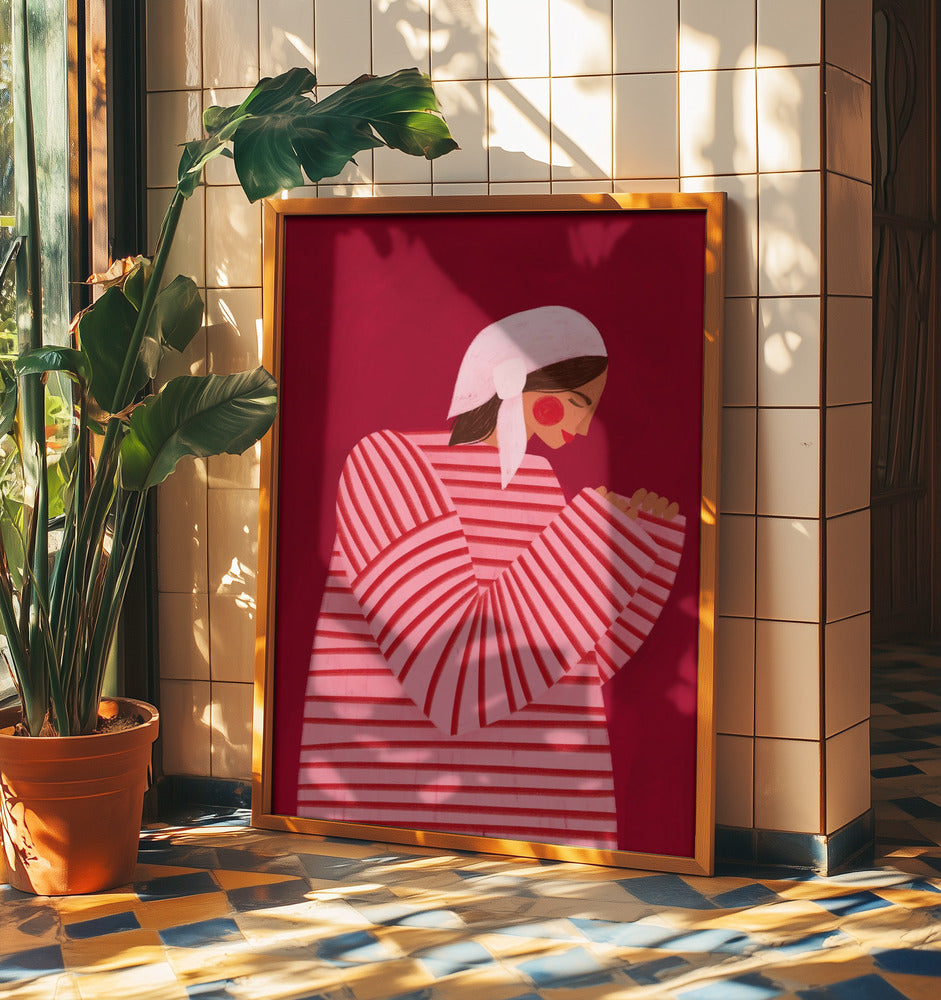 The Woman With the Red Stripes | Poster