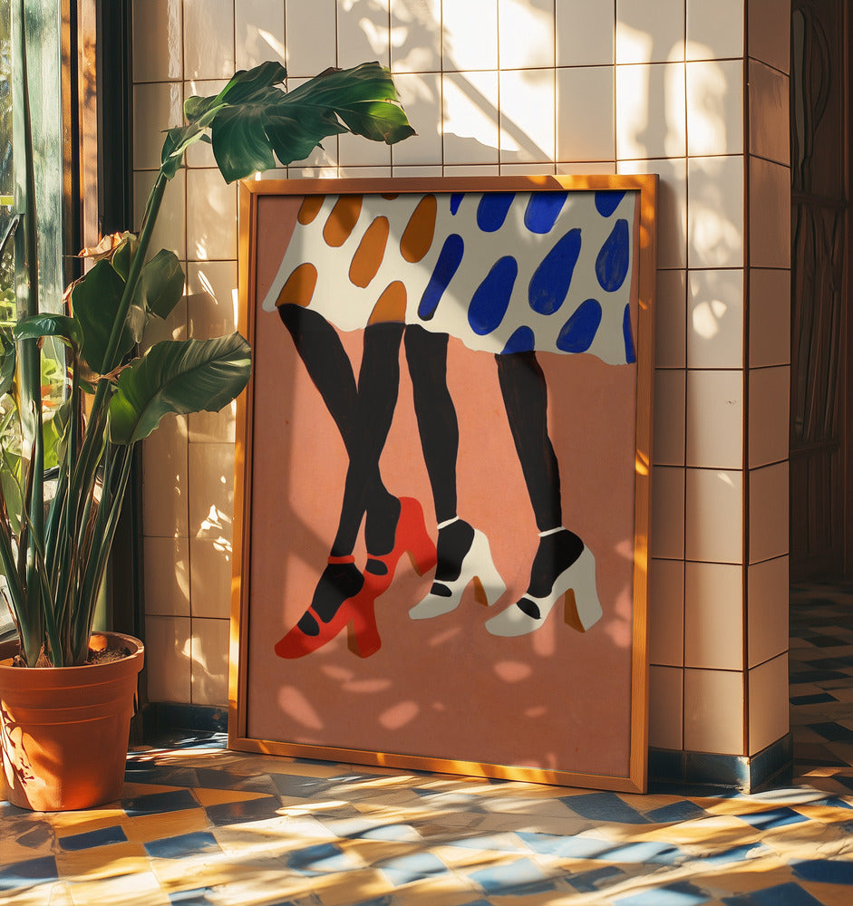 Gepunktete Schritte | Poster