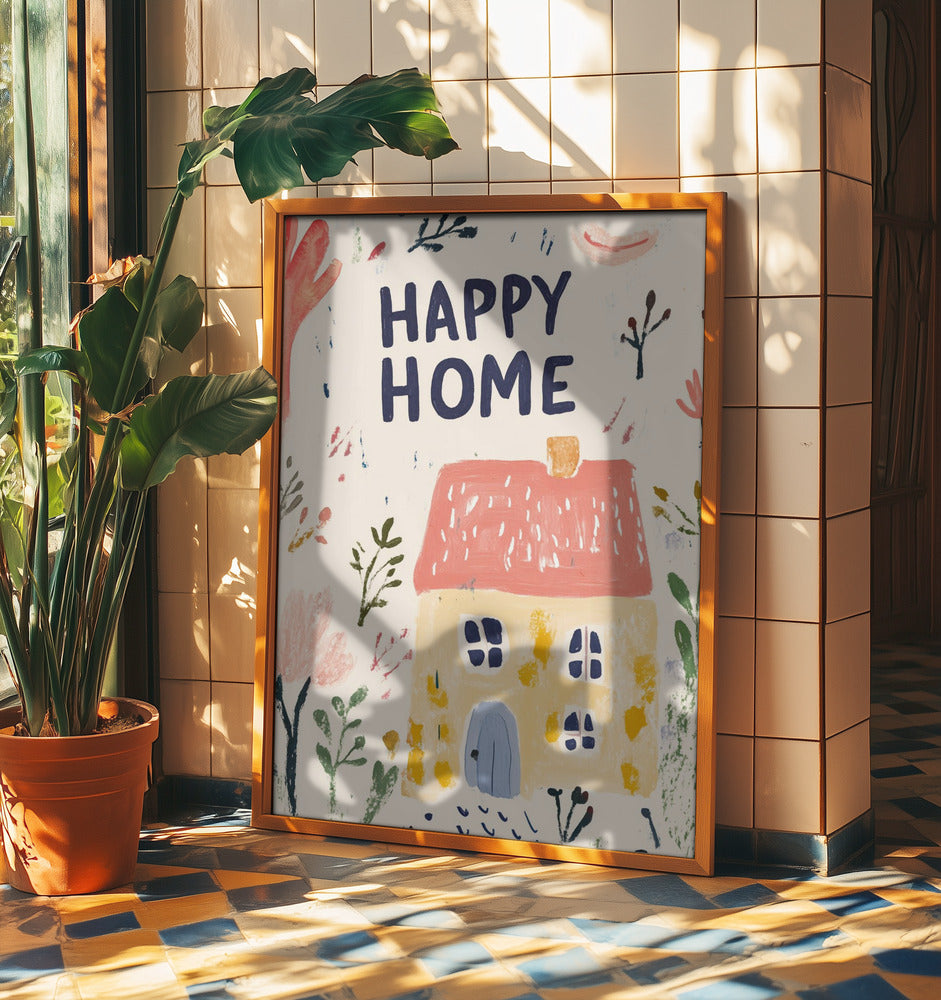 Onnellinen koti | Julisteet - Taidevedokset