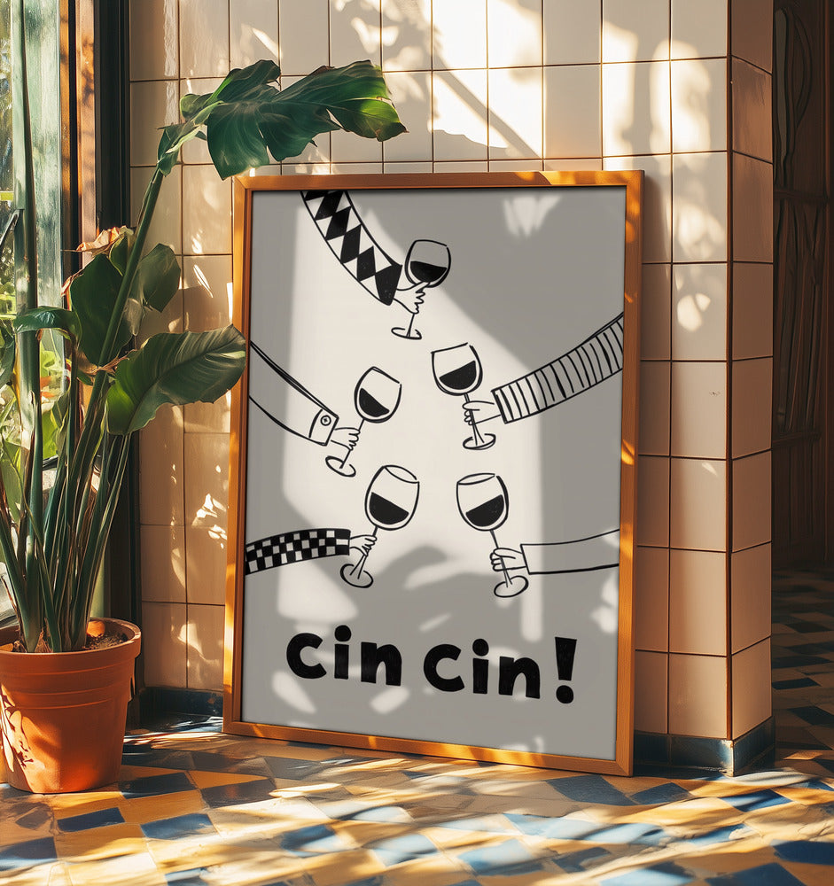 Cin cin! Wine Party with Friends | Poster