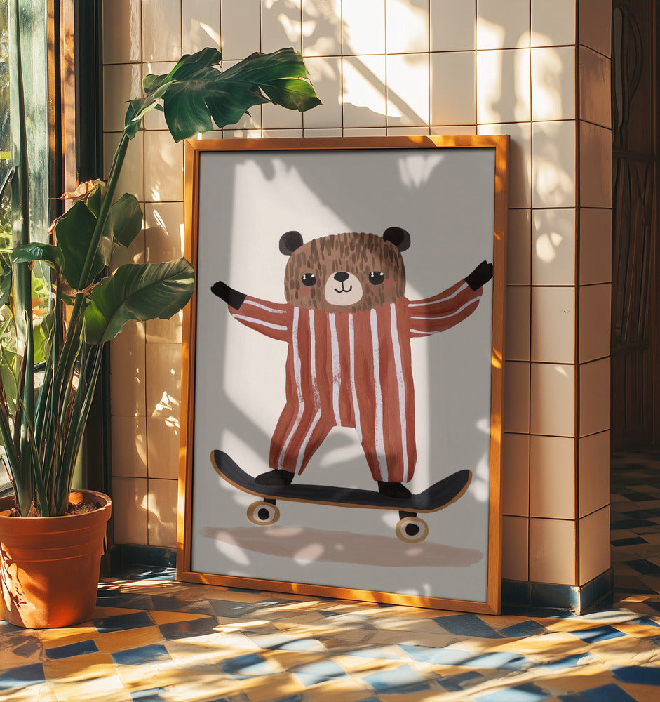 Skaterbär Freude | Poster