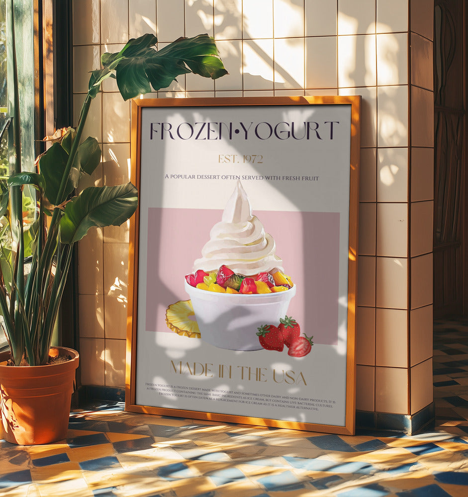 Wirbel aus gefrorenem Joghurt | Poster