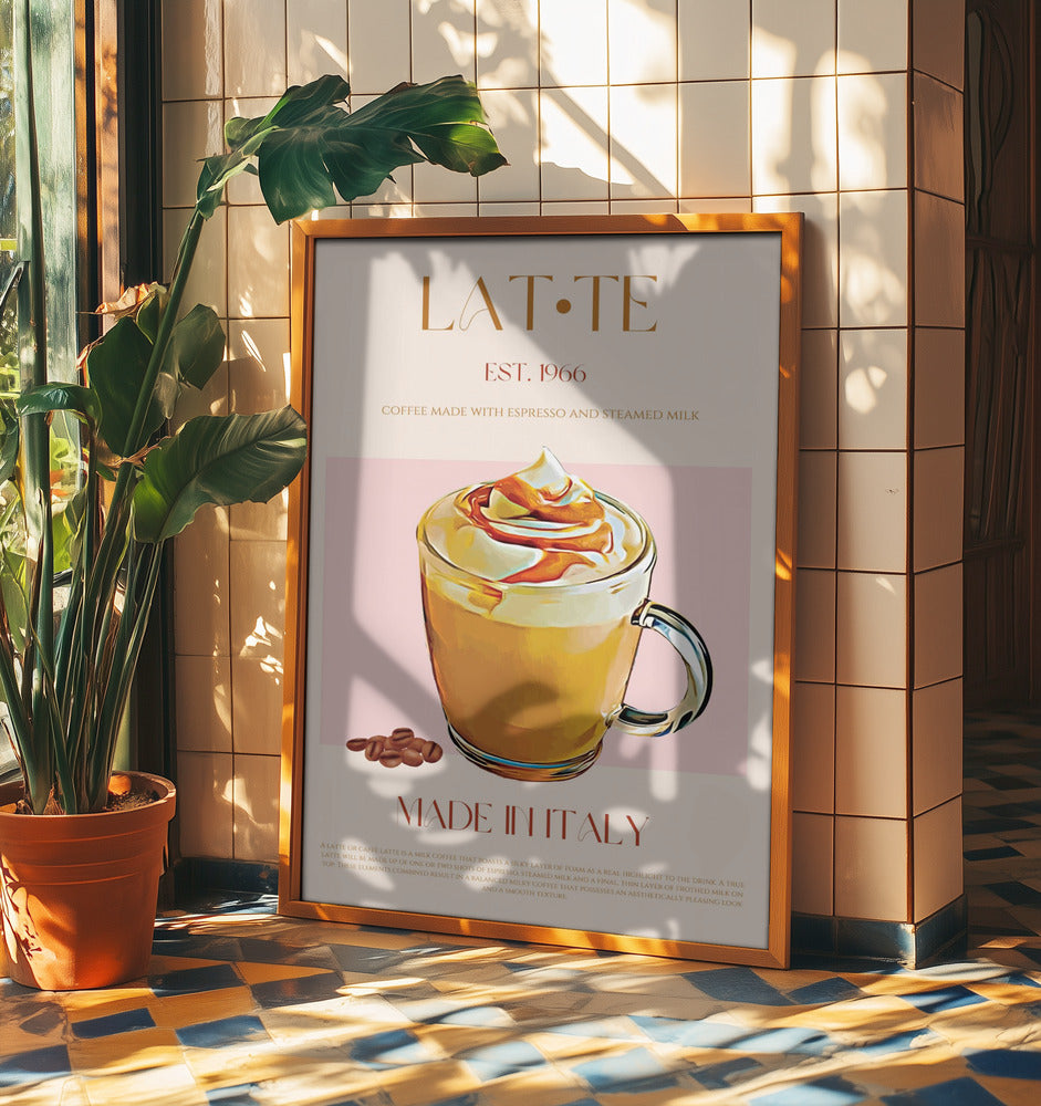 Cremiger Latte-Genuss | Poster