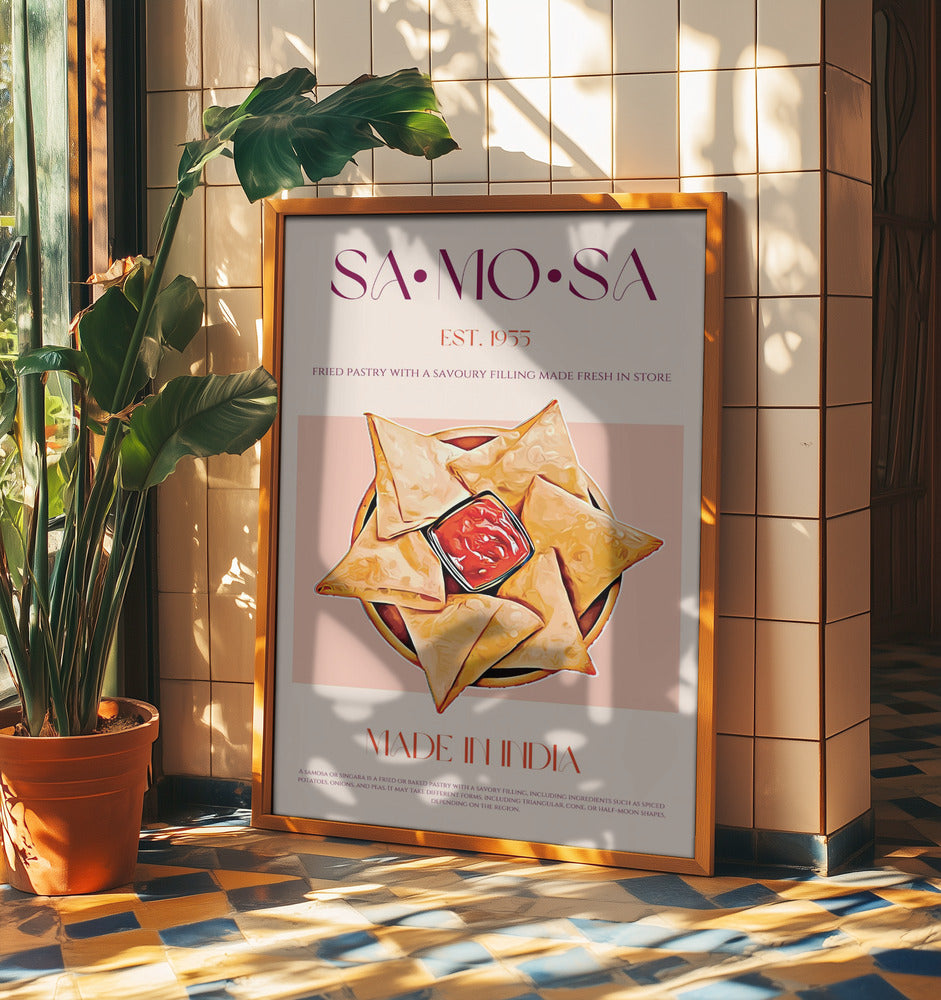 Indische frittierte Samosas | Poster