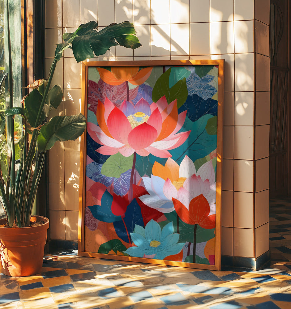 The Enchanted Lotus Garden | Poster