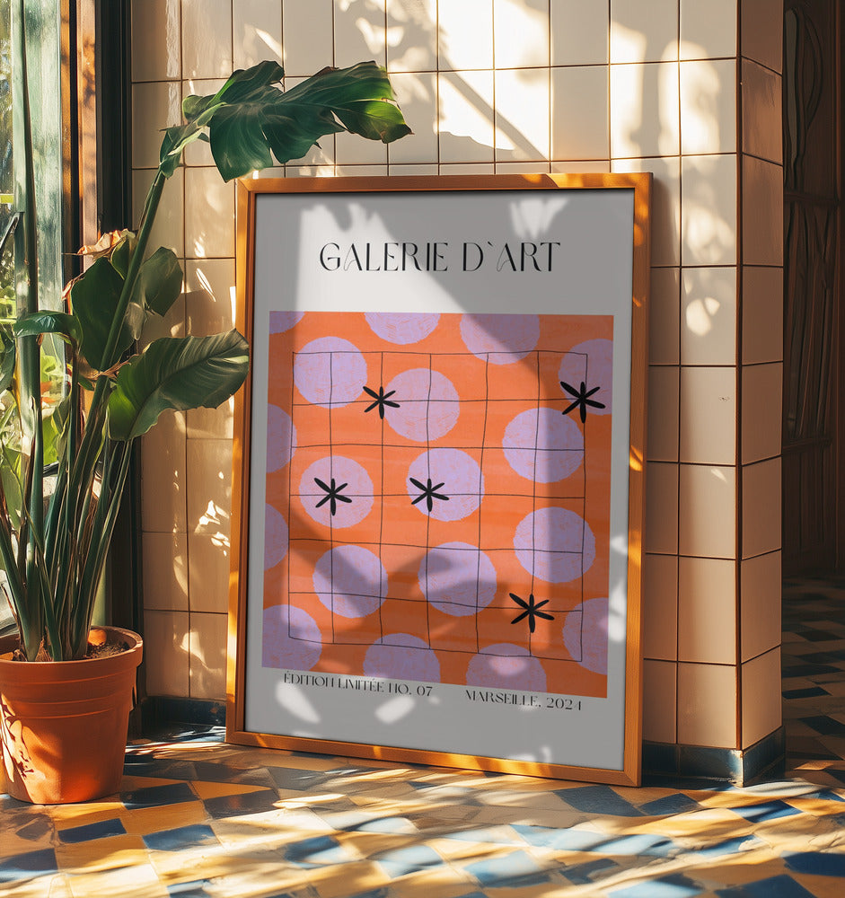 Circles & Stars Grid | Poster
