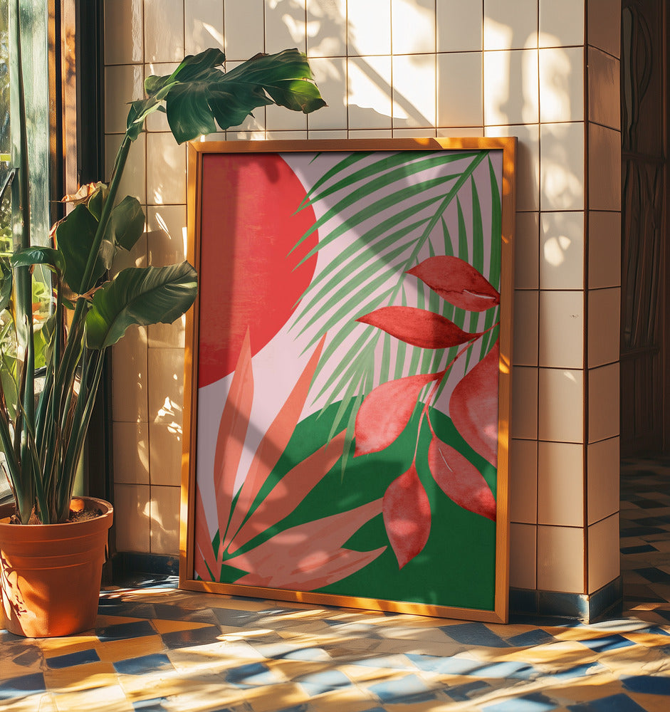 Abstract Art Tropical Garden | Poster