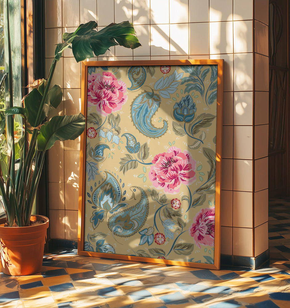 Floral Heritage paisley opulent vintage pattern | Poster
