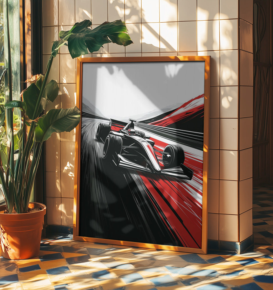Autorennen-Sportkunst | Poster