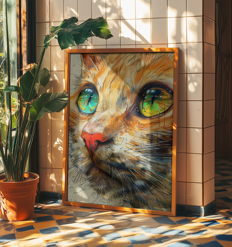 Ingwerkatze J | Poster