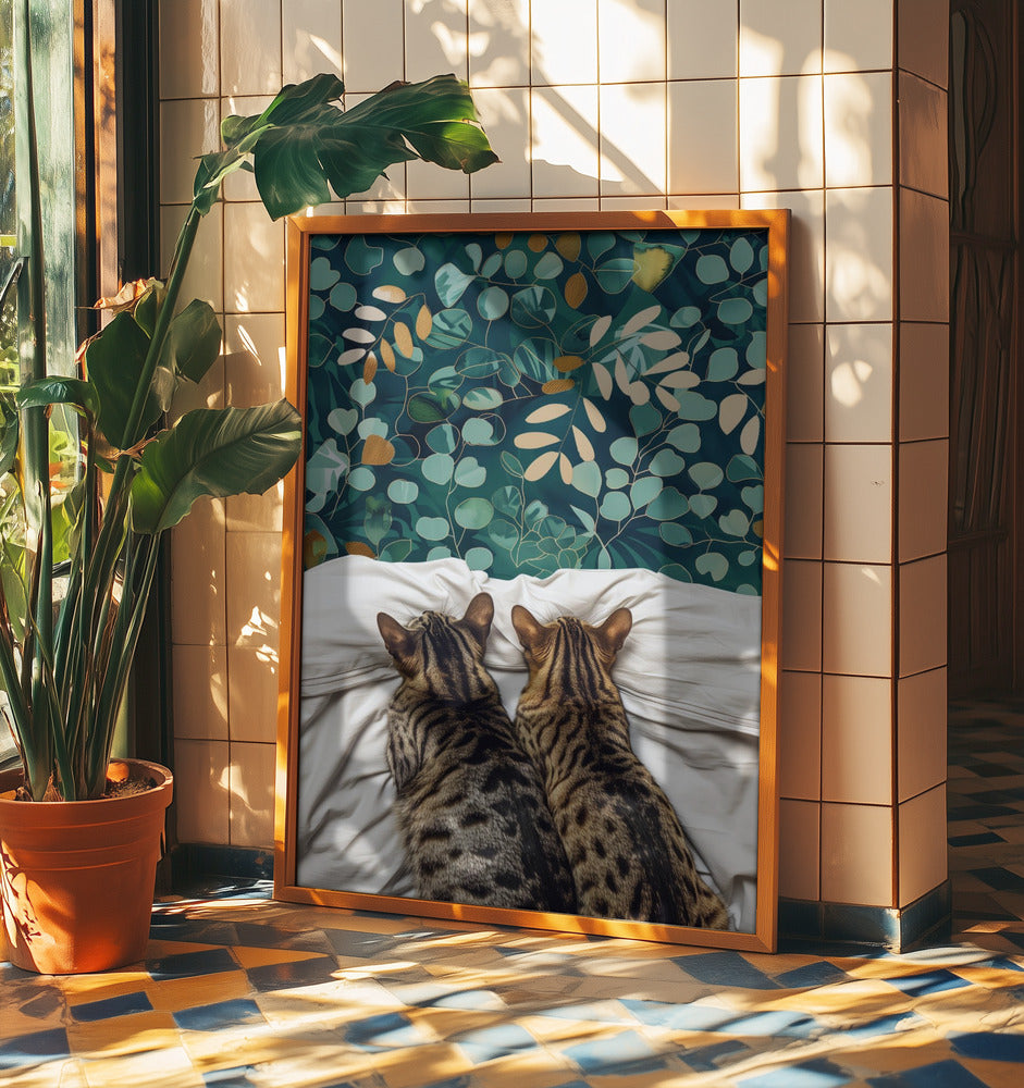 Zwei Katzen | Poster