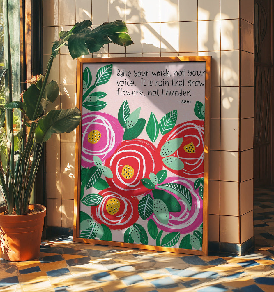 Erhebe deine Worte | Poster - Kunstdruck