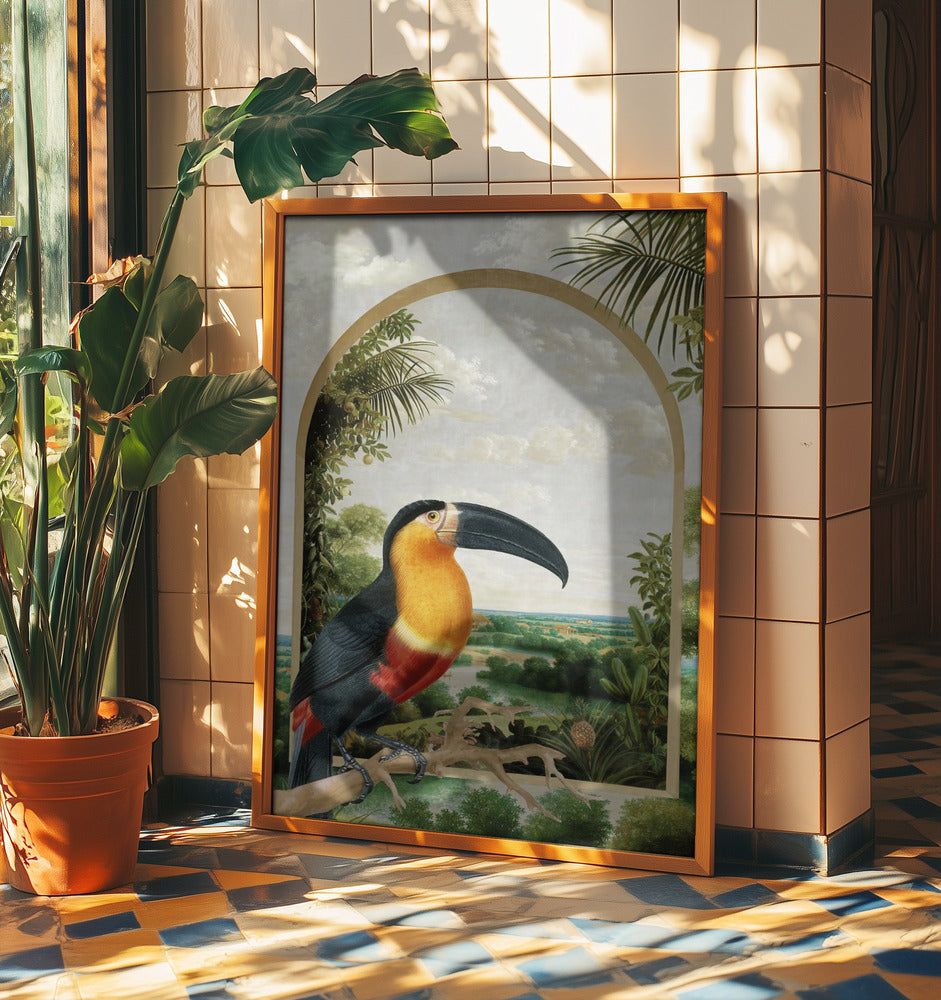 Tukan auf einem Ast | Poster