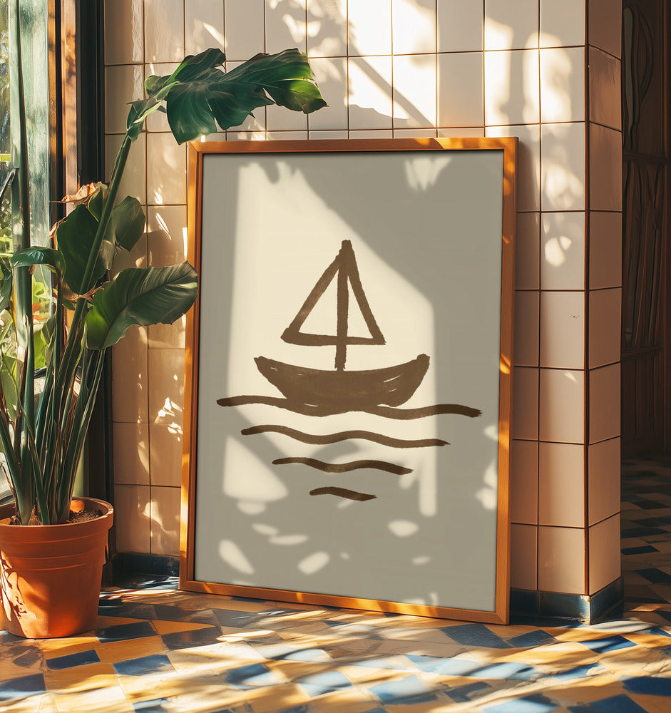 Simplistic Sailboat | Poster