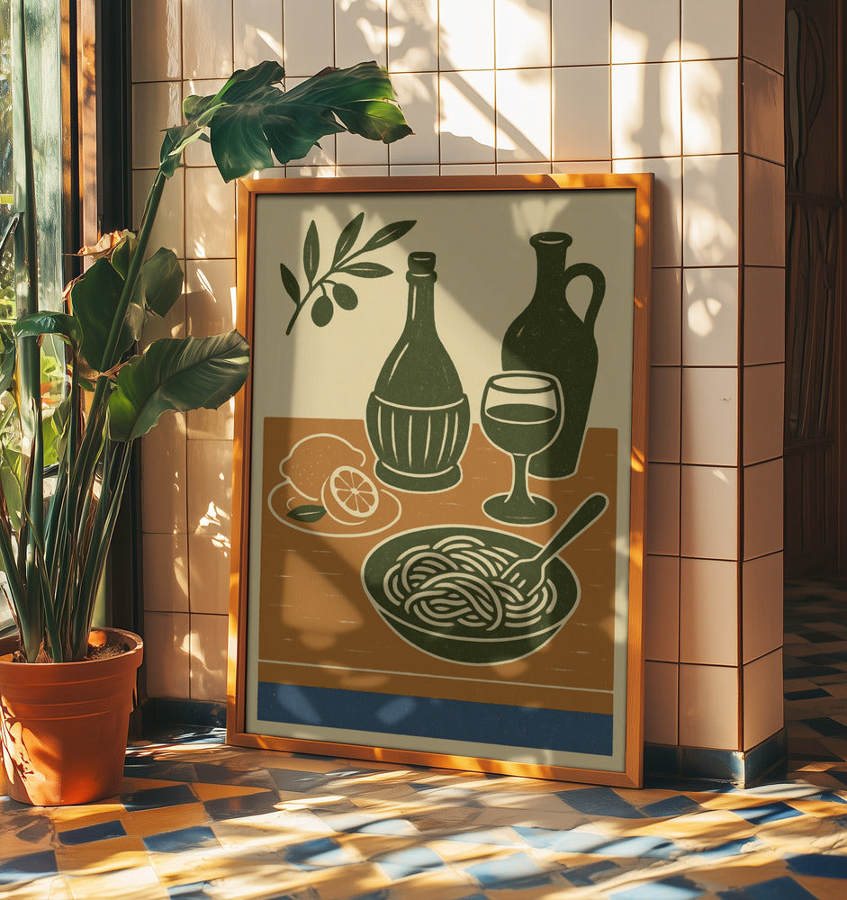 Italian Feast Scene | Poster