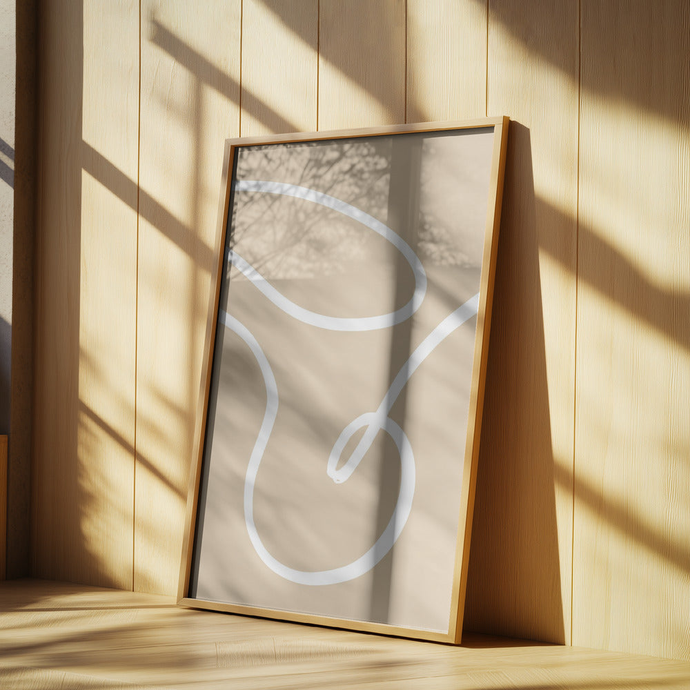 Beige Lines 02 | Poster