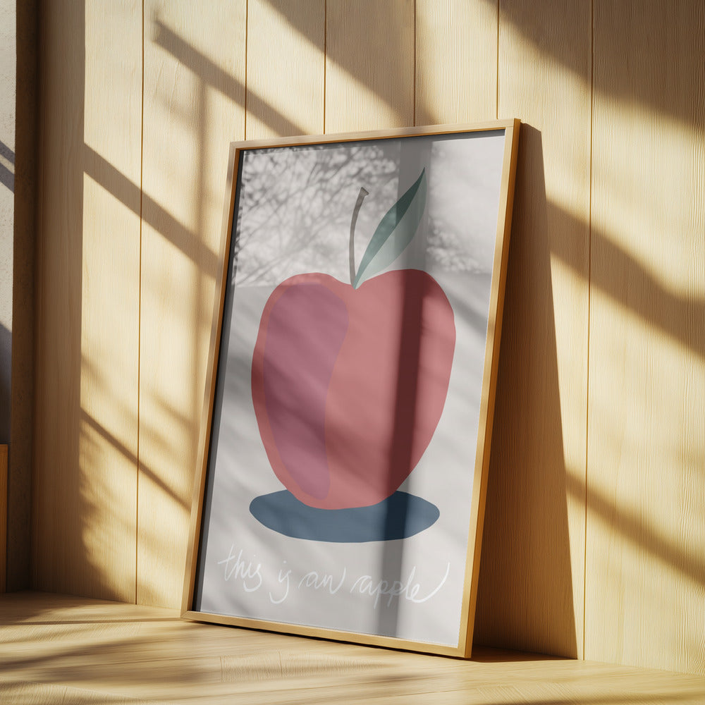 Das ist ein Apfel | Poster