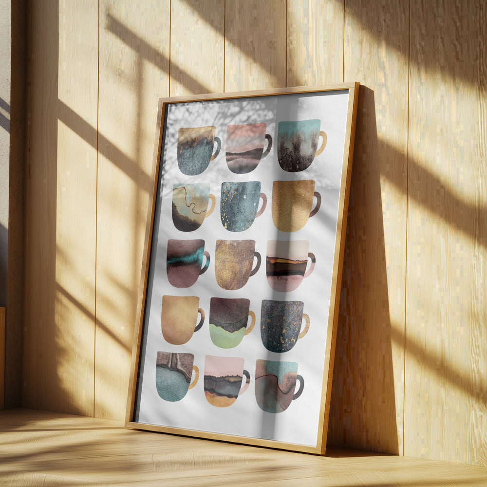 Erdige Kaffeetassen | Poster