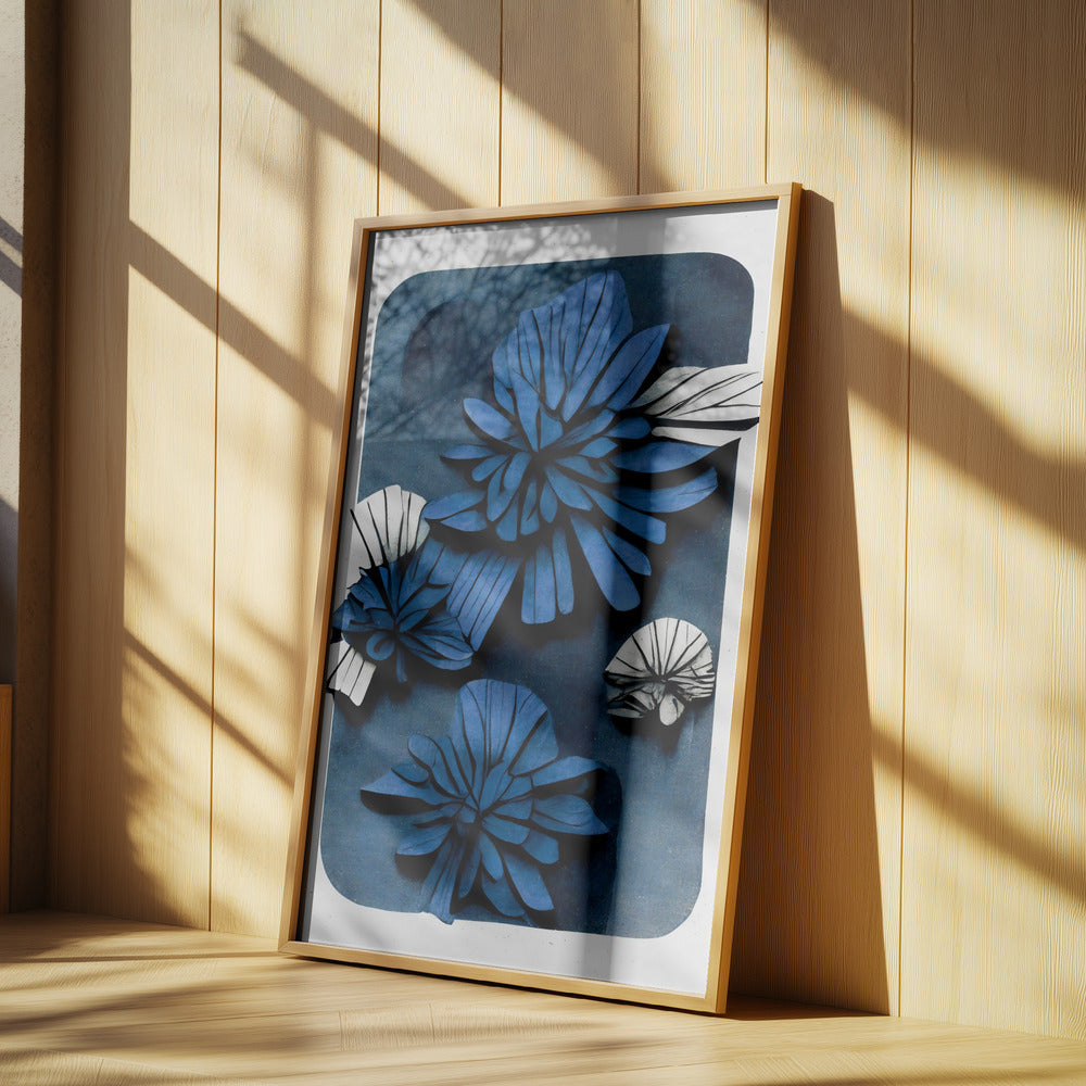 Blaue Blütentiefe | Poster