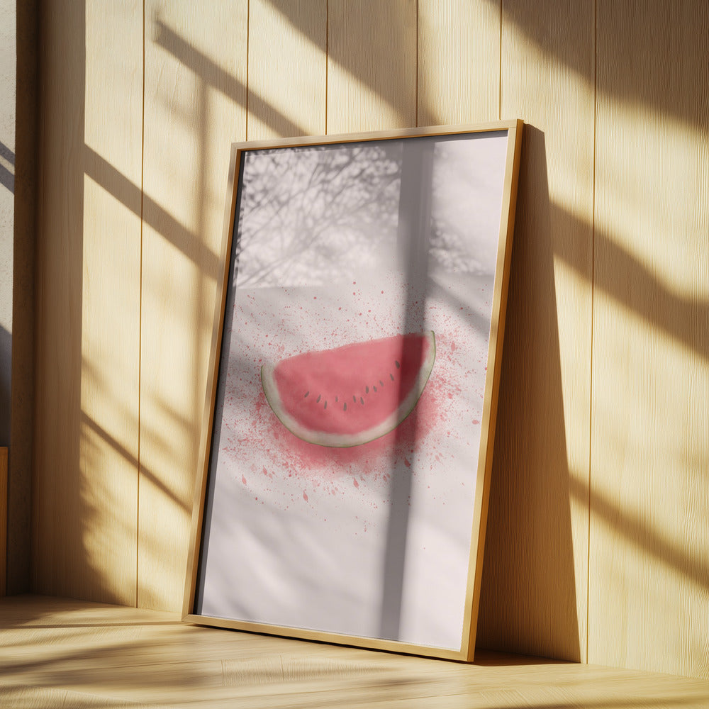 Wassermelonenspritzer | Poster - Kunstdruck