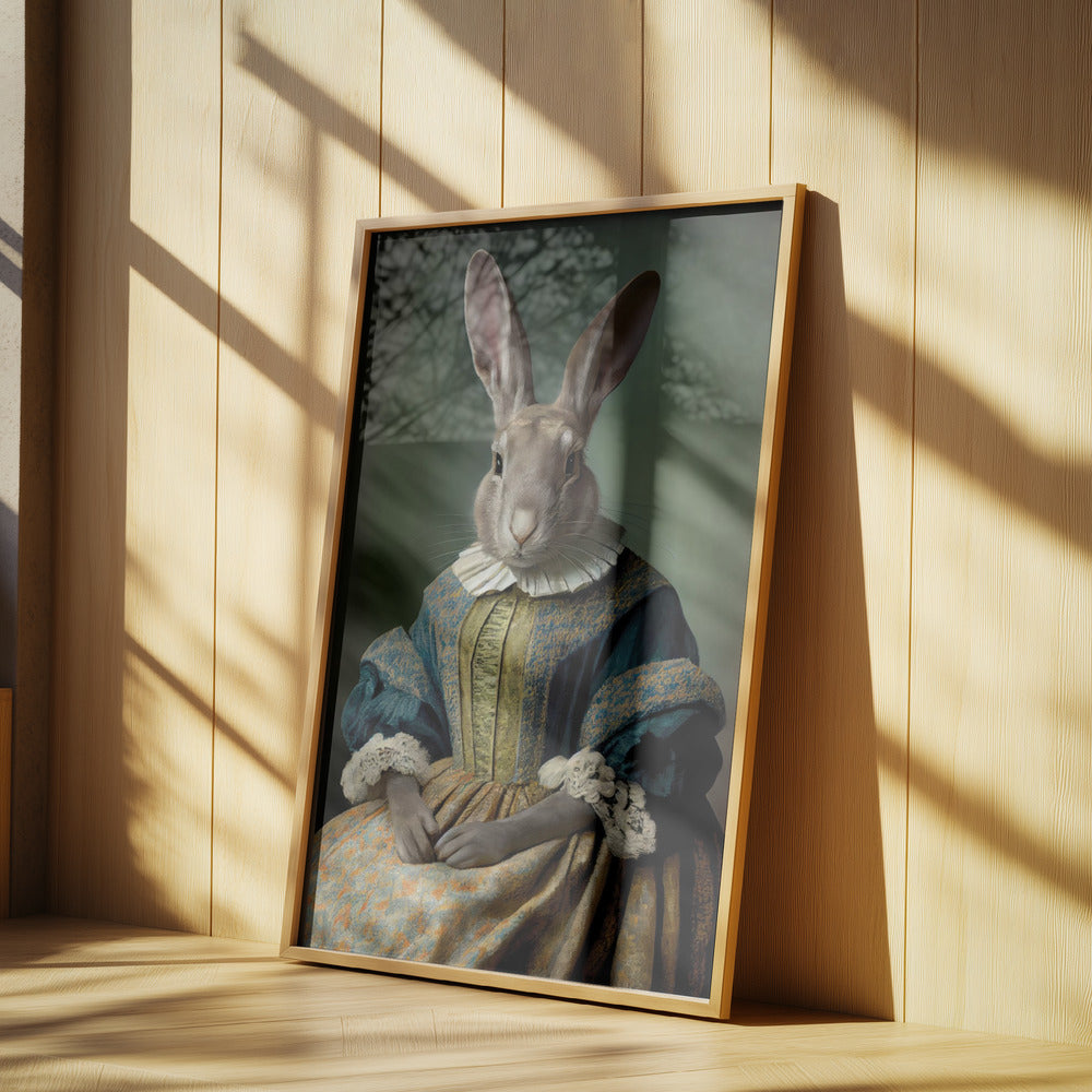 Regal Hare Portrait | Poster