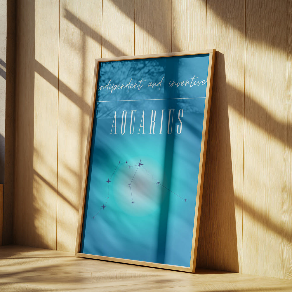 Wassermann Sternzeichen Druckkunst | Poster