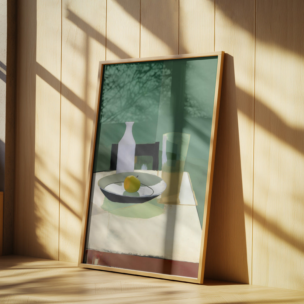 Asetelma omenan kanssa | Julisteet - Taidevedokset