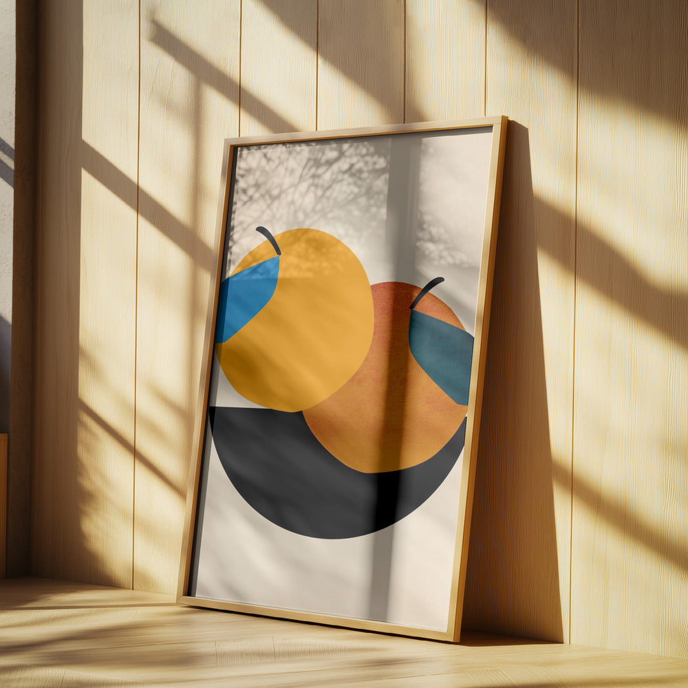 Zwei Orangen | Poster - Kunstdruck