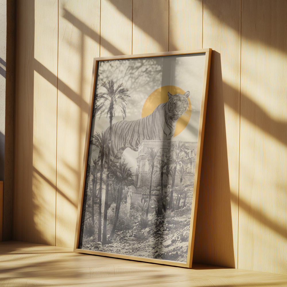 Riesentiger in Ruinen | Poster