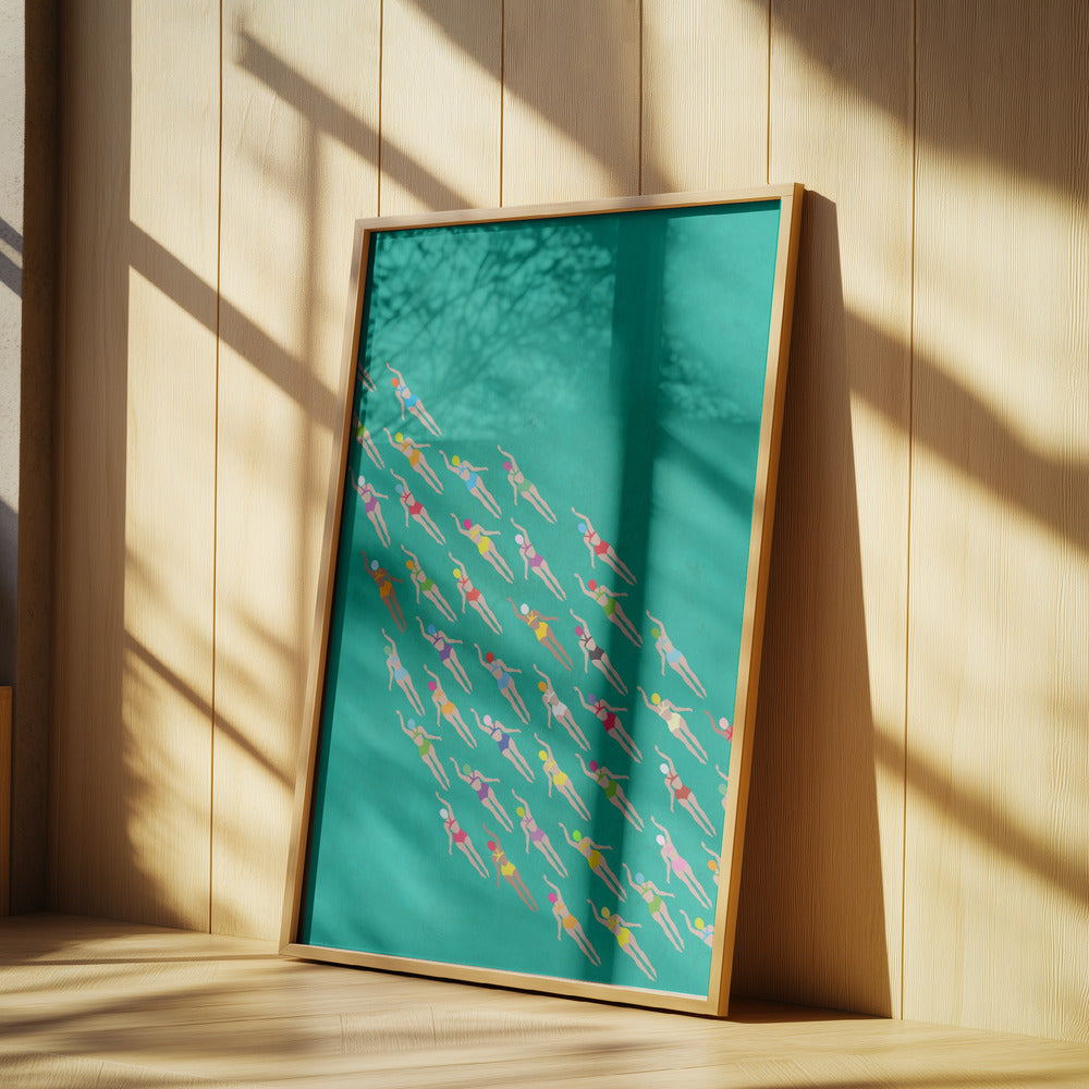 Racing Swimmers | Poster