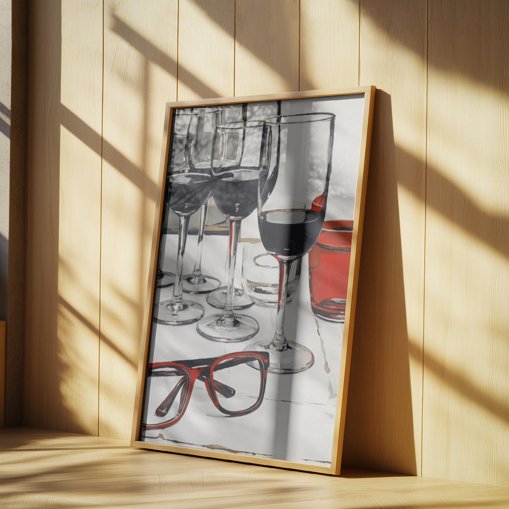 Still Life With Red Glasses | Poster