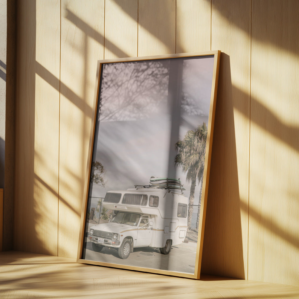 Geparktes Vintage-Wohnmobil | Poster