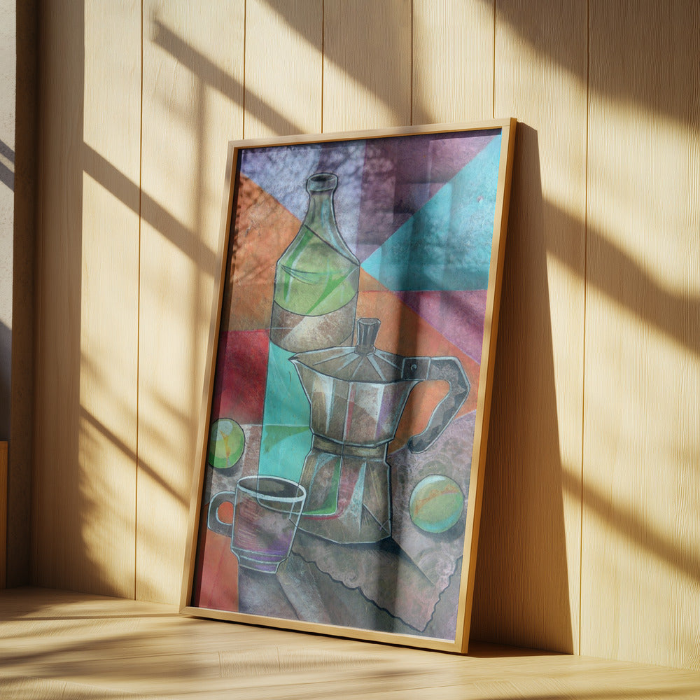 Stillleben mit Kaffeekanne | Poster - Kunstdruck